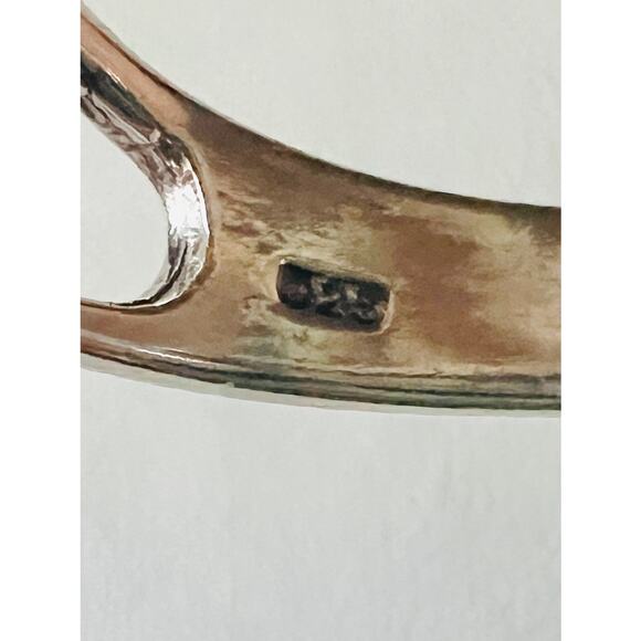 Vintage Sterling Silver Elephant Ring Size 6.75 925 NF Signed Animal Band - Picture 8 of 9